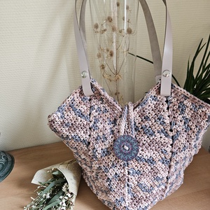 horgolt válltáska, Táska & Tok, Kézitáska & válltáska, Belső rendező, Horgolás, MESKA