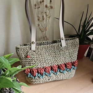 horgolt válltáska, Táska & Tok, Kézitáska & válltáska, Belső rendező, Horgolás, MESKA