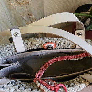 horgolt válltáska - táska & tok - kézitáska & válltáska - belső rendező - Meska.hu