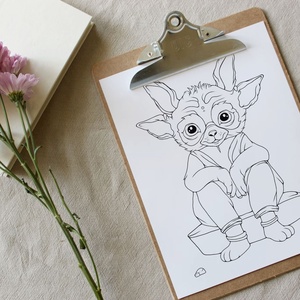 Fantasy témájú felnőtt színező - Meska.hu