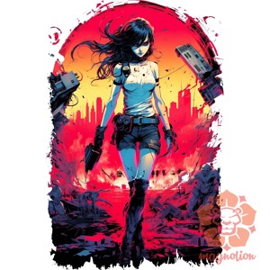 Anime cyberpunk fantázia v1 - ruha & divat - férfi ruha - férfi pulóver - Meska.hu