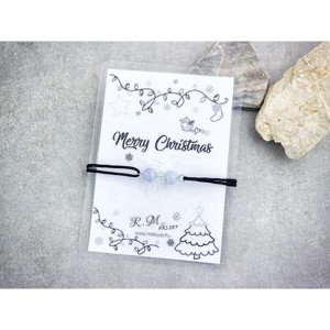 Merry Christmas kalcedon angyal karkötő - Meska.hu