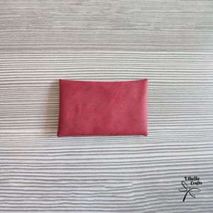 Sötét piros egyfakkos kártyatartó - táska & tok - pénztárca & más tok - kártyatartó & irattartó - Meska.hu