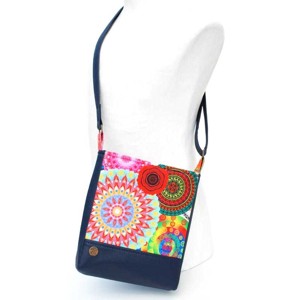 SuziartBag Sötétkék mandalás kisméretű táska - táska & tok - kézitáska & válltáska - válltáska - Meska.hu
