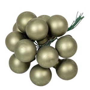 Üveggömb pick 2 cm - rozmaring - matt 12 db, Kellékek & szerszámok, Dekorációs kellékek, Üveggömb pick, , MESKA