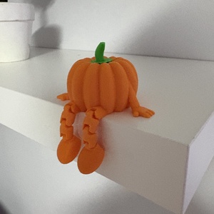 Halloween polcdísz - Ülő tök - Meska.hu