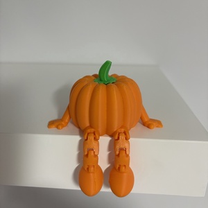 Halloween polcdísz - Ülő tök - otthon & életmód - dekoráció - asztal és polc dekoráció - asztaldísz - Meska.hu