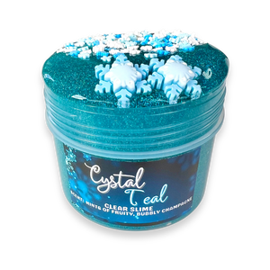CRYSTAL TEAL - clear slime - illatos - ASMR (ragacsgyurma, ragacs, nyálka), Játék & Sport, Készségfejlesztő és Logikai játék, Szín és formaválogató játékok, Gyurma, Mindenmás, MESKA