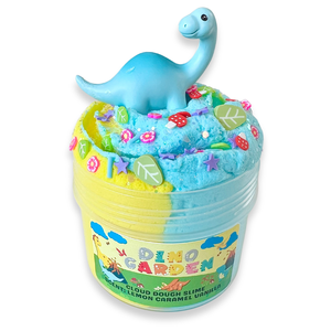 DINO GARDEN - cloud dough slime - felhő-tészta slime - Illatos Slime - ASMR (ragacsgyurma, ragacs, nyálka) - játék & sport - készségfejlesztő és logikai játék - szín és formaválogató játékok - Meska.hu