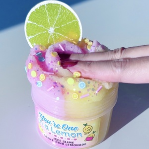 Youre One in a Lemon - icee slime - jeges-kásás slime - Illatos Slime - ASMR (ragacsgyurma, ragacs, nyálka) - játék & sport - készségfejlesztő és logikai játék - szín és formaválogató játékok - Meska.hu