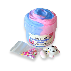 MOO MOO COTTON CANDY PUFF - butter slime - Illatos Slime - ASMR (ragacsgyurma, ragacs, nyálka) - játék & sport - készségfejlesztő és logikai játék - szín és formaválogató játékok - Meska.hu