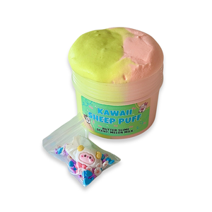 KAWAII SHEEP PUFF - butter slime - Illatos Slime - ASMR (ragacsgyurma, ragacs, nyálka) - játék & sport - készségfejlesztő és logikai játék - szín és formaválogató játékok - Meska.hu