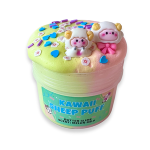 KAWAII SHEEP PUFF - butter slime - Illatos Slime - ASMR (ragacsgyurma, ragacs, nyálka) - játék & sport - készségfejlesztő és logikai játék - szín és formaválogató játékok - Meska.hu
