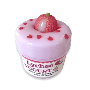 LYCHEE YOGHURT - milky and glossy slime- Illatos Slime - ASMR (ragacsgyurma, ragacs, nyálka), Játék & Sport, Készségfejlesztő és Logikai játék, Szín és formaválogató játékok, Gyurma, Mindenmás, MESKA