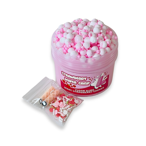 STRAWBERRY WAFER CRSIP - semi-floam slime- Illatos Slime - ASMR (ragacsgyurma, ragacs, nyálka) - játék & sport - készségfejlesztő és logikai játék - szín és formaválogató játékok - Meska.hu