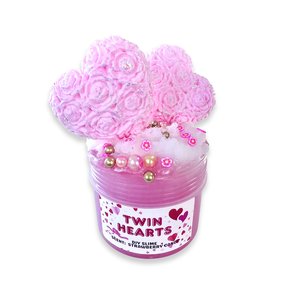 TWIN HEARTS - DIY slime - Illatos Slime - ASMR (ragacsgyurma, ragacs, nyálka) - játék & sport - készségfejlesztő és logikai játék - szín és formaválogató játékok - Meska.hu