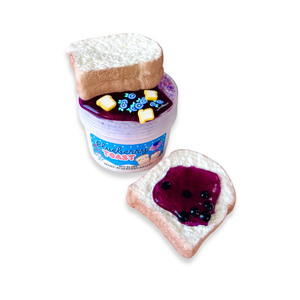 BLUEBERRY TOAST - DIY slime - Illatos Slime - ASMR (ragacsgyurma, ragacs, nyálka) - Meska.hu