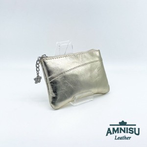 Arany ívelt egy cipzáras kulcstartó C2006, , , ~ Színes bőrből készült cipzárral zárható kulcstartó, amiben belül egy darab kulcskarika található...., MESKA