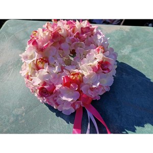 Tavaszi kopogtató/rózsa, és tulipán díszítéssel - Meska.hu