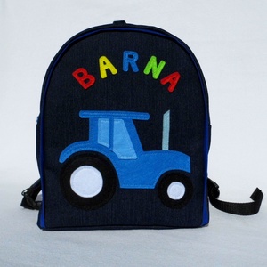 Névre szóló traktoros hátizsák - játék & sport - ovis felszerelés - ovis hátizsák - Meska.hu