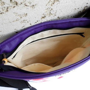 Lepkés női táska / lila - táska & tok - kézitáska & válltáska - válltáska - Meska.hu