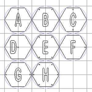 Fa rétegelt lemez nyír 3-4mm vastag hatszög , hexagon több méretben - kellékek & szerszámok - fa - rétegelt lemez, fa alap - Meska.hu