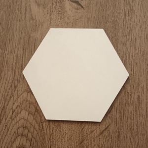 Fa HDF fehér/natúr 3mm vastag hatszög , hexagon több méretben - kellékek & szerszámok - fa - rétegelt lemez, fa alap - Meska.hu