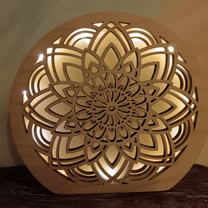 TF002 - Mandala mintás asztali dekorlámpa - Meska.hu