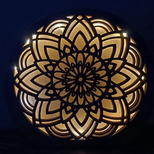 TF002 - Mandala mintás asztali dekorlámpa - otthon & életmód - lámpa - asztali lámpa - Meska.hu