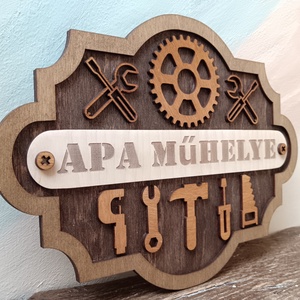  Műhelyes/barkácsolós fali tábla  - otthon & életmód - dekoráció - ajtó- és ablak dekoráció - ablakdísz - Meska.hu