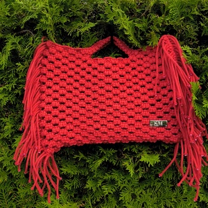 Makramé kézitáska , Táska & Tok, Kézitáska & válltáska, Kézitáska, Csomózás, Varrás, MESKA