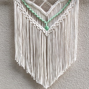 Makramé falidísz , Otthon & Életmód, Dekoráció, Fali és függő dekoráció, Falra akasztható dekor, Csomózás, MESKA