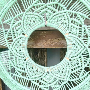 Menta zöld mandala - otthon & életmód - dekoráció - ajtó- és ablak dekoráció - ajtódísz & kopogtató - Meska.hu