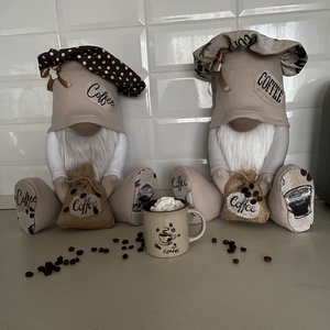 Kávés manó - otthon & életmód - dekoráció - asztal és polc dekoráció - asztaldísz - Meska.hu