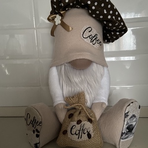 Kávés manó - otthon & életmód - dekoráció - asztal és polc dekoráció - asztaldísz - Meska.hu