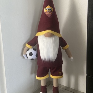 Álló Focis manó. AS Roma  100 cm, Otthon & Életmód, Dekoráció, Asztal és polc dekoráció, Asztaldísz, Varrás, MESKA