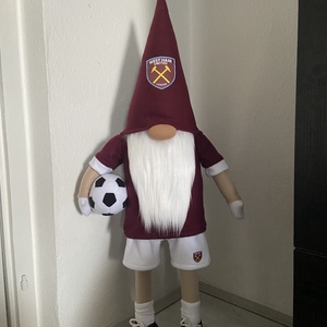 Álló Focis manó. West Ham United  100 cm, Otthon & Életmód, Dekoráció, Asztal és polc dekoráció, Asztaldísz, Varrás, MESKA