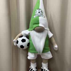 Álló Focis manó. Ferencváros . 75  cm - Meska.hu