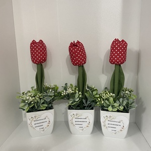 Rendelésre 3 kaspós tulipán  - Meska.hu