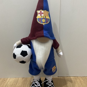 Álló Focis manó. Barcelona 50 cm, Otthon & Életmód, Dekoráció, Asztal és polc dekoráció, Asztaldísz, Varrás, MESKA