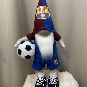 Álló Focis manó. Barcelona  50 cm - Meska.hu