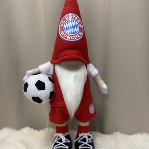Álló Focis manó. Bayern  50 cm, Otthon & Életmód, Dekoráció, Asztal és polc dekoráció, Asztaldísz, Varrás, MESKA