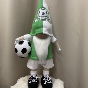 Álló Focis manó. Ferencv�ros 50 cm - Meska.hu