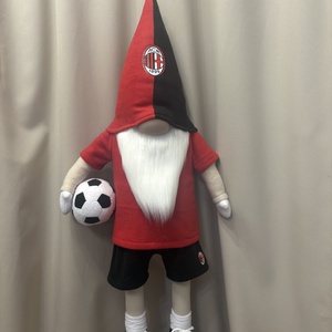 Álló Focis manó. Ac Milán  100 cm - Meska.hu