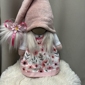 Tavaszi manólány -Rózsaszín, Otthon & Életmód, Dekoráció, Asztal és polc dekoráció, Asztaldísz, Varrás, MESKA