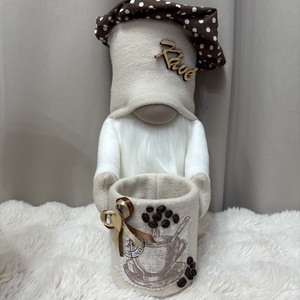  káv�s manó. Dobozzal. 35 cm - Meska.hu