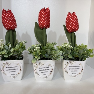 Tulipán kaspóban - Meska.hu