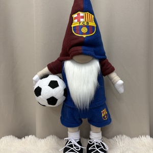 Álló Focis manó   Barcelona 50 cm - Meska.hu