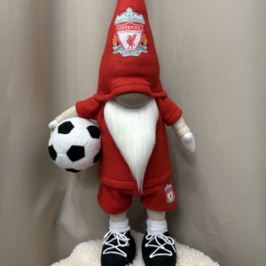 Álló Focis manó   Liverpool  50 cm - Meska.hu