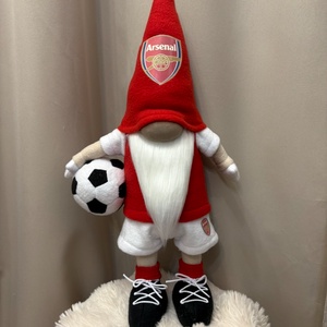 Álló Focis manó   Arsenal 50 cm - Meska.hu